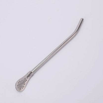 Portable and Simple Car Cup with Spoon Large-capacity Solid-color Handle Cup  Stainless Steel Outdoor Double-layer Insulated Cup