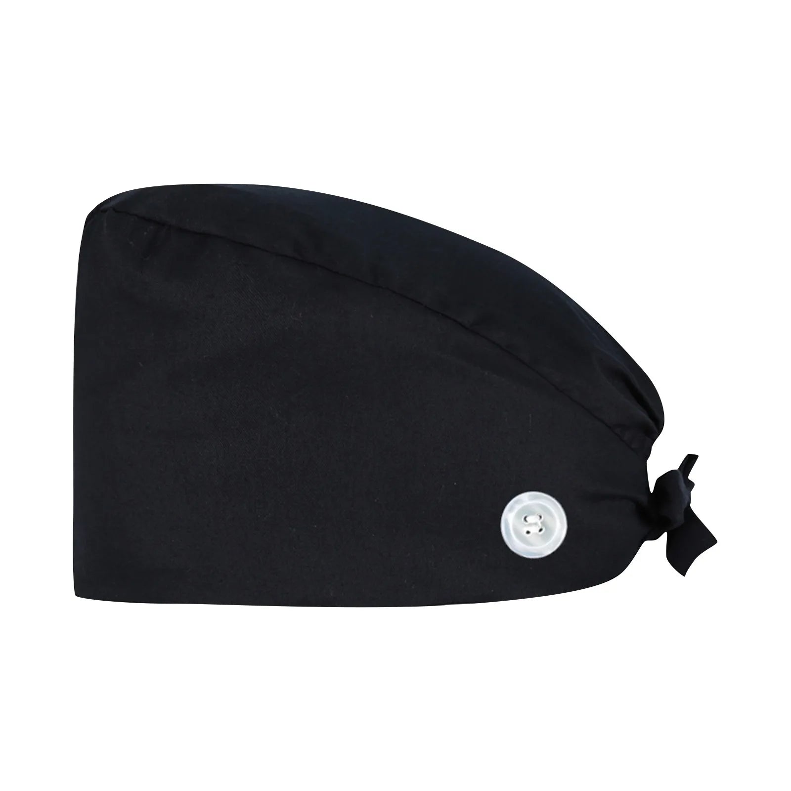 Fashion Solid Scrubs Hat Casual Unisex Scrub Cap With Button Medical Surgical Cap Hospital Beauty Store Uniform Accessories