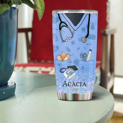 Personalized Nurse Gifts Coffee Cup Travel Mug Water Bottle Tumbler Appreciation Gift for Mom Dad  Wife Birthday 20oz