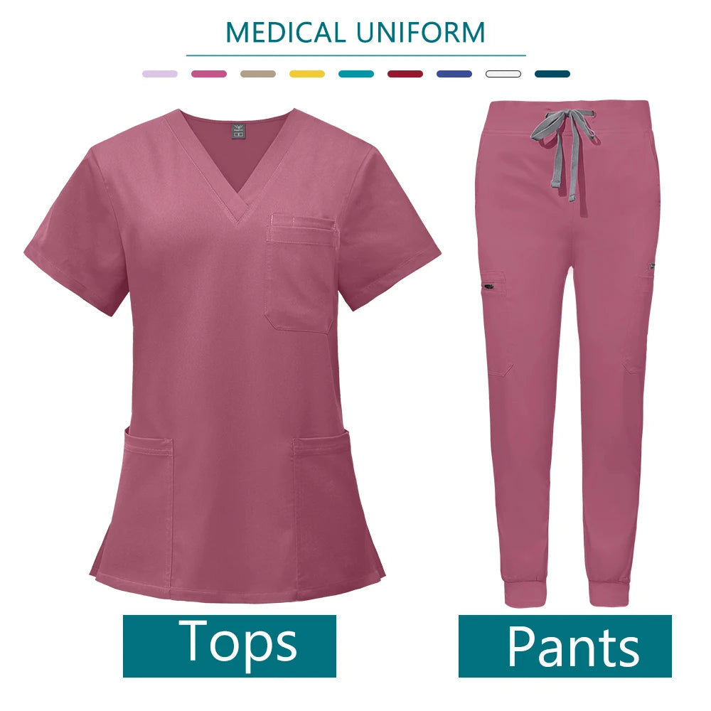 Nurse Uniform Woman Hospital Doctor Men's Medical Sweatshirt  Nursing Pants Unisex Workshop Uniforms Beauty SPA Work Clothes New