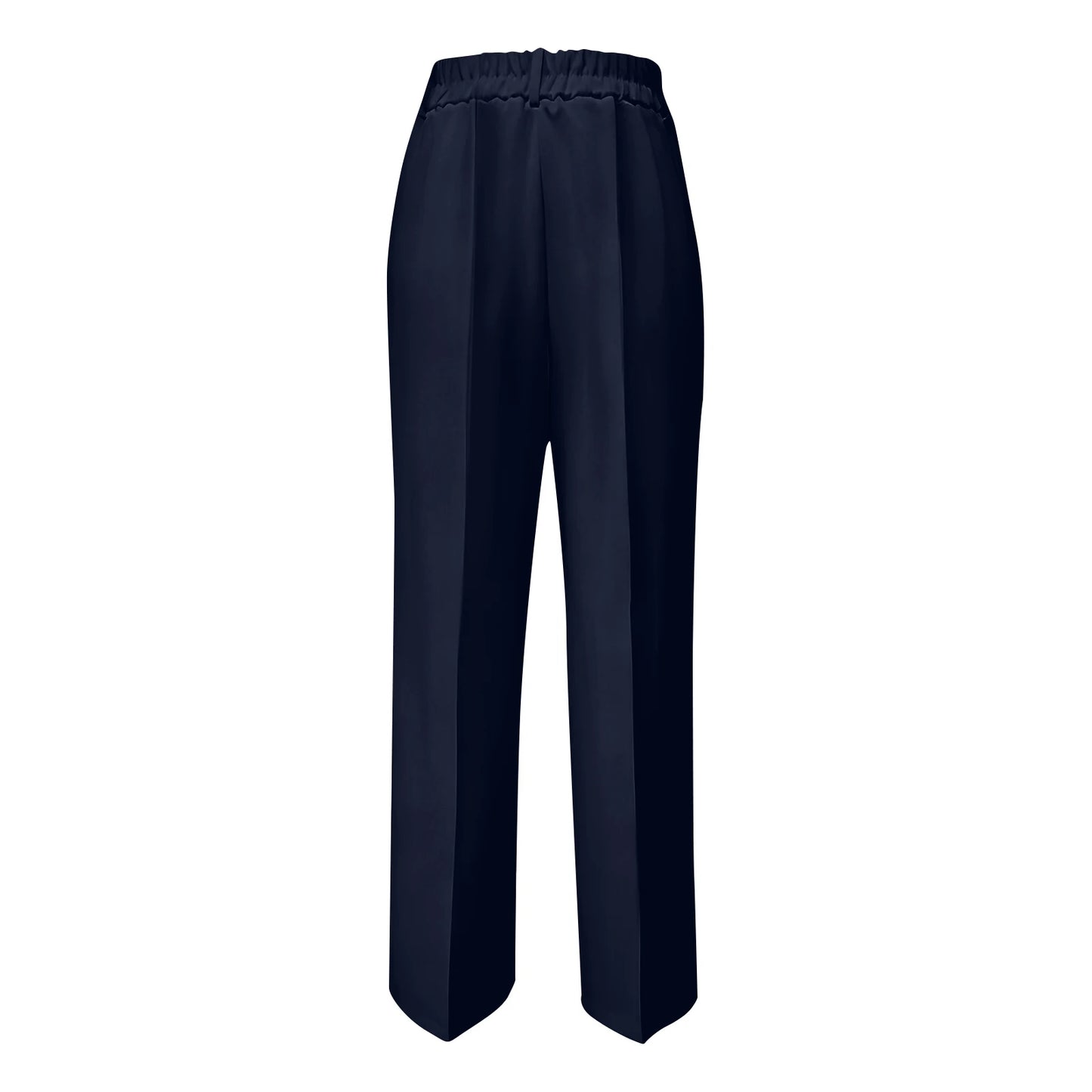 Women's High Waist Pants Drapey Straight-Leg Minimalist Blazer Pants Versatile Stylish Sophisticated Work Casual Trousers