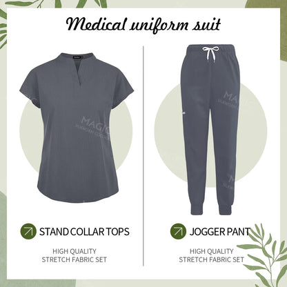 Scrubs Sets Pet Medical Uniforms Clothing Women Nurse Costume Spa Uniforms Surgery Suit Nurse Accessories Doctor Scrubs Workwear