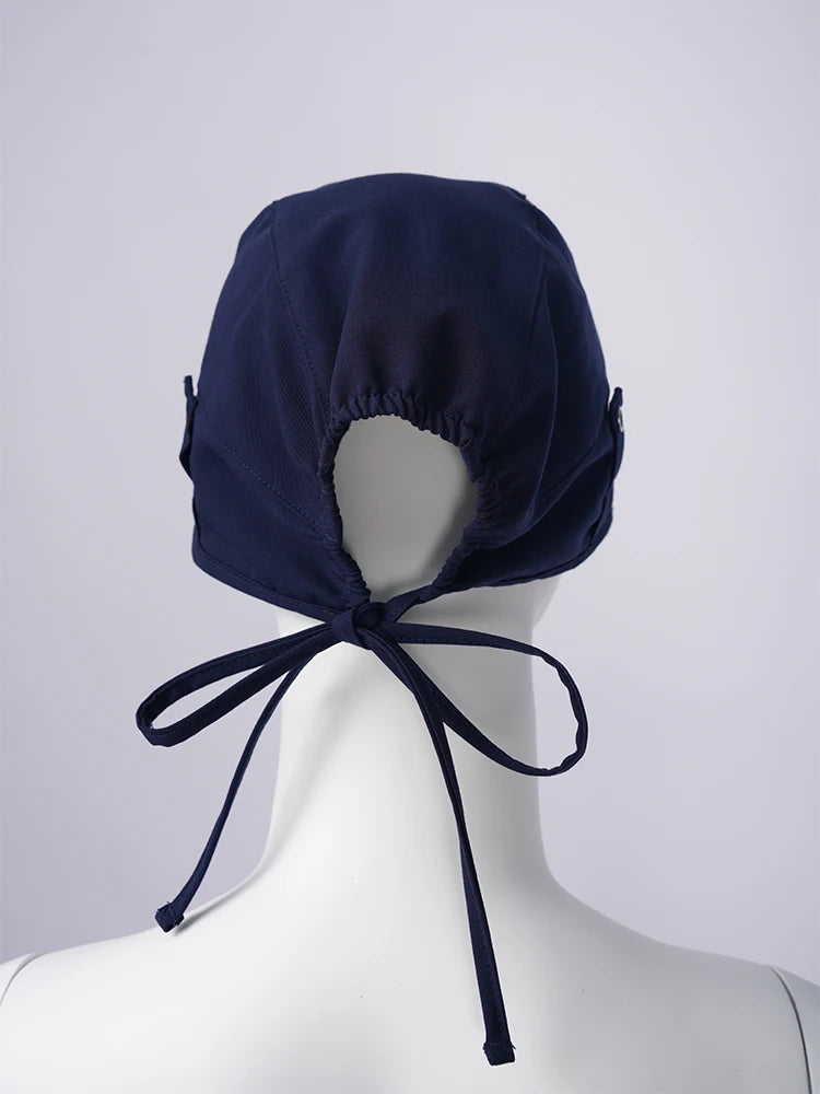 KUNGFU SCRUBS unisex scrubs cap sweat-absorbent surgical cap medical workcap nursing hats with elastic section