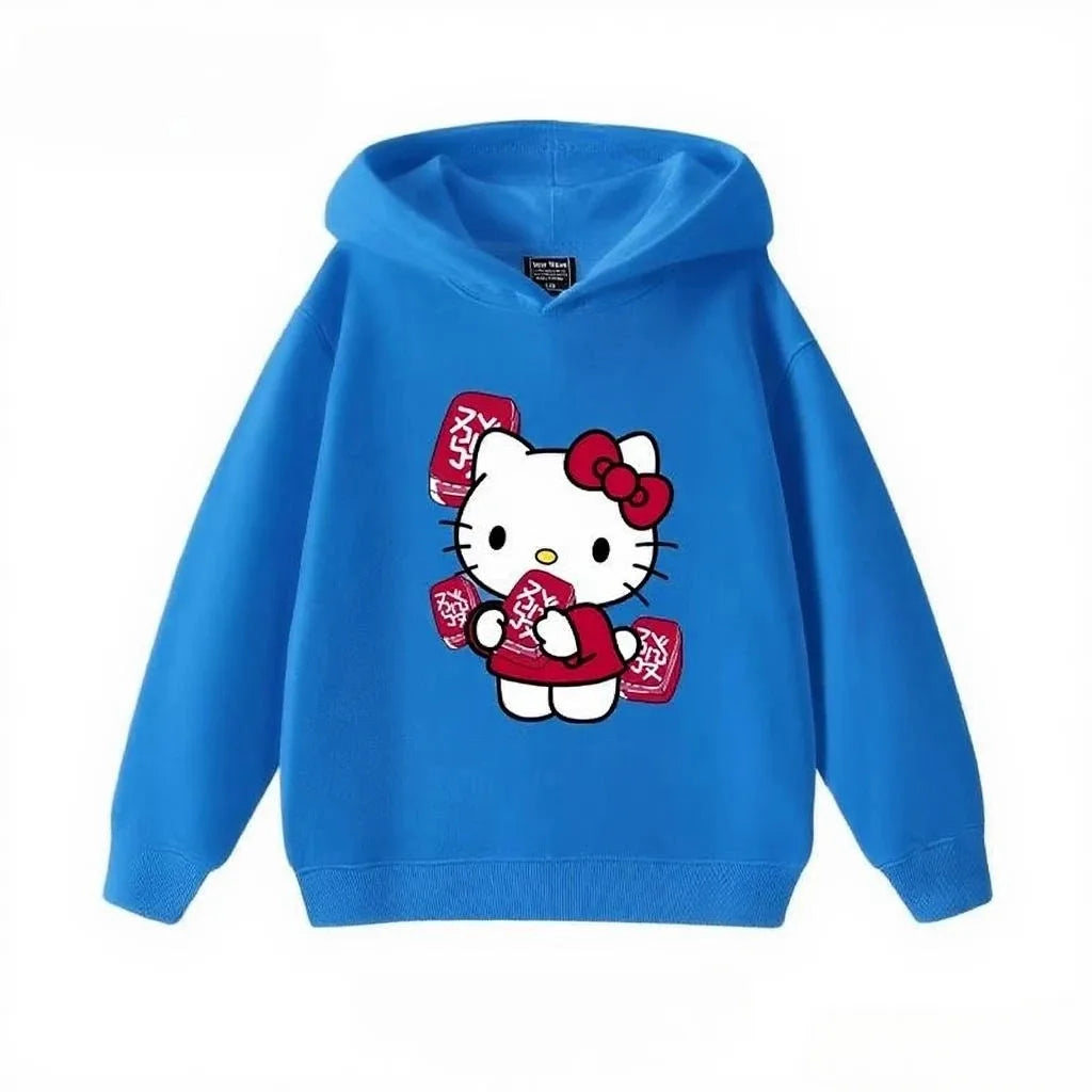 Autumn and Winter Children's Warm Hoodie Hooded Sports Shipment Cartoon Casual Outdoor Clothing Comfortable and Soft