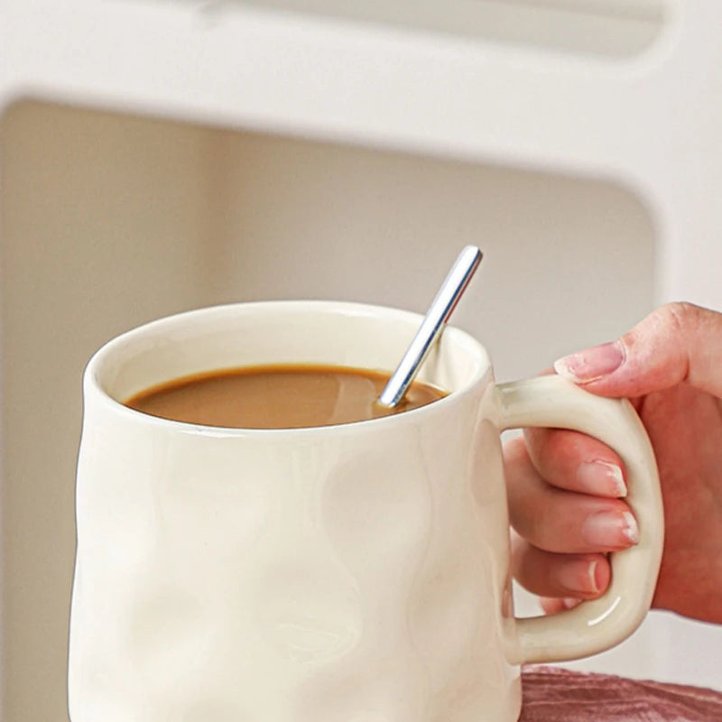 High-value Coffee Cups Large-capacity Mugs for Household Use, Afternoon Tea Cups, High-quality Coffee Special Cups, Lattes.