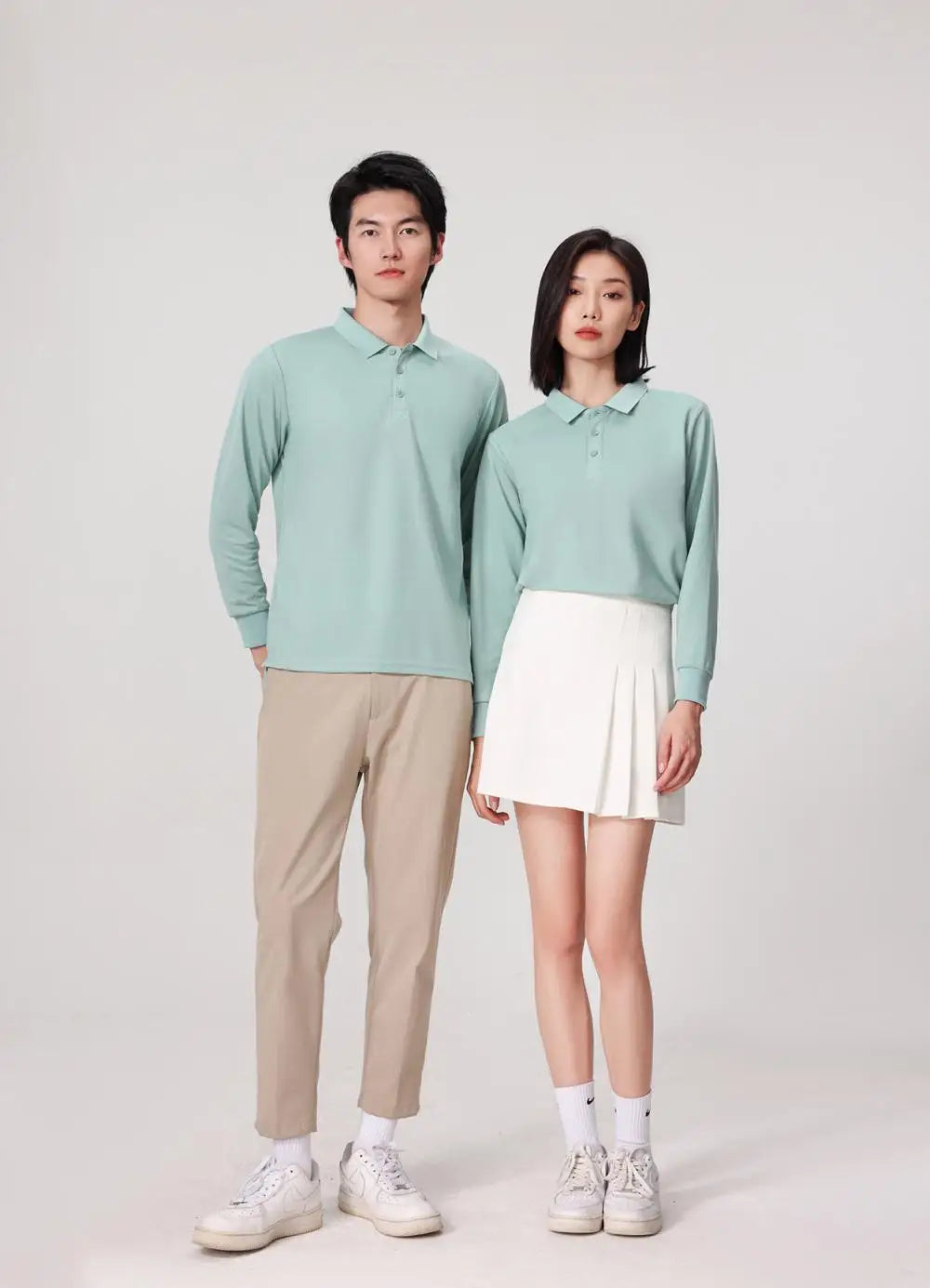 S-7XL Fashion Sportswear High Quality New-Design Men's Polos Shirts Long Sleeve 100% Cotton Casual Polos Customized Your LOGO