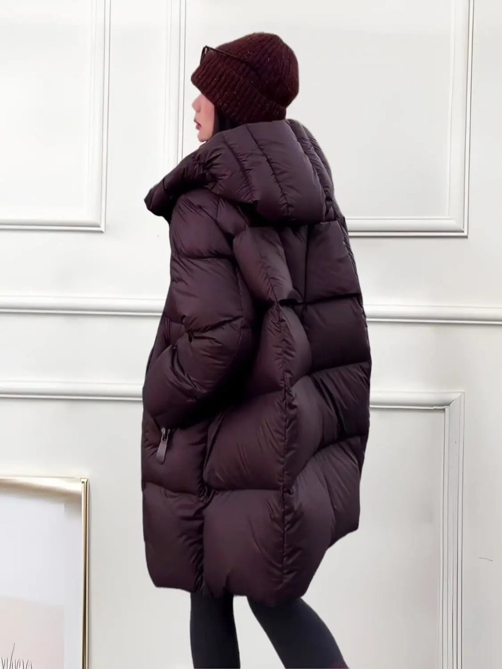 Winter Jacket New Style Fashionable Thick and Warm Mid-length Loose-fitting Down and Cotton Coat for Autumn and Winter Seasons