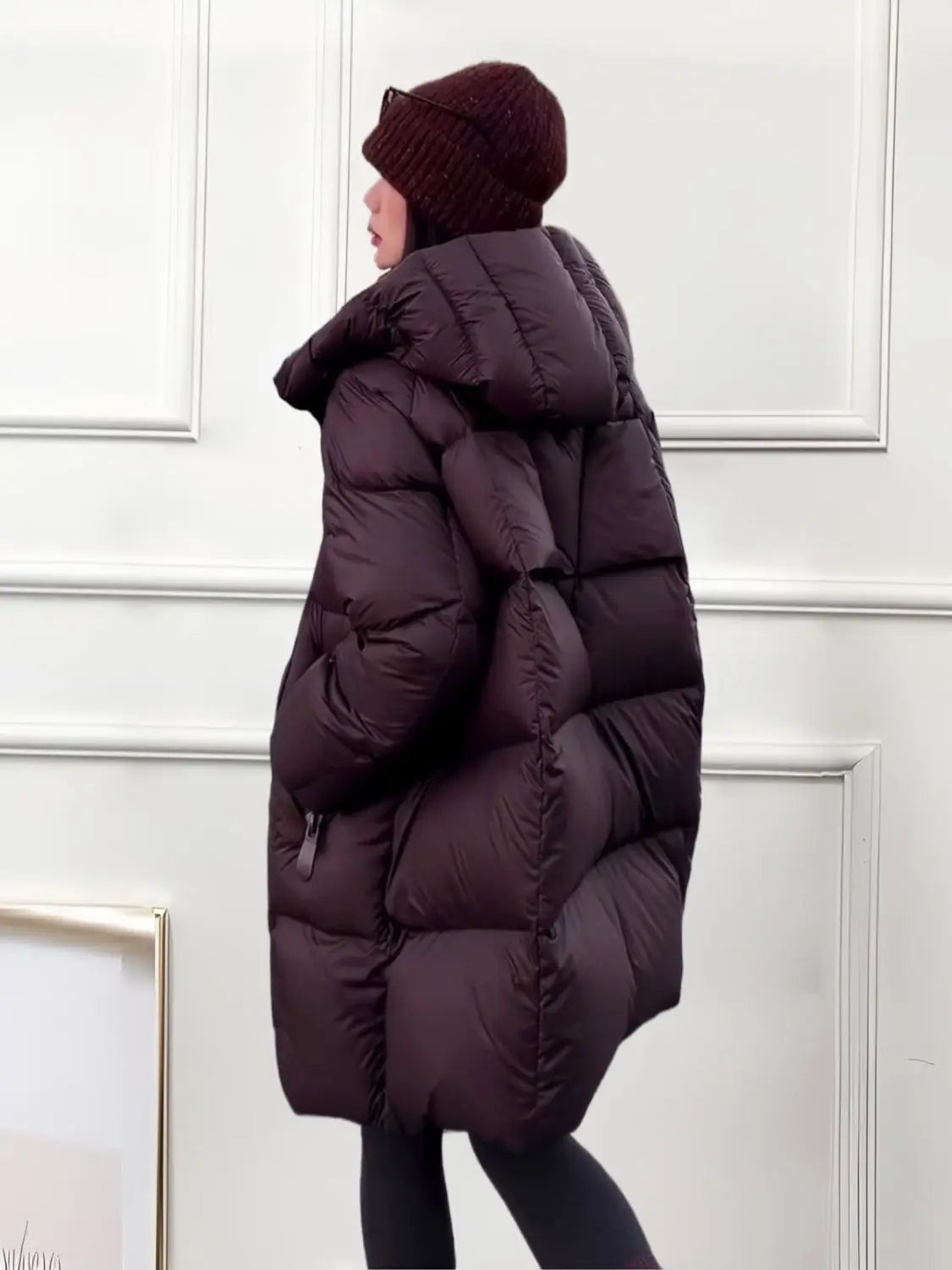 Winter Jacket New Style Fashionable Thick and Warm Mid-length Loose-fitting Down and Cotton Coat for Autumn and Winter Seasons
