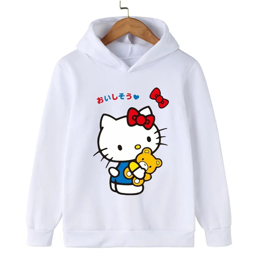 Autumn and Winter Children's Warm Hoodie Hooded Sports Shipment Cartoon Casual Outdoor Clothing Comfortable and Soft