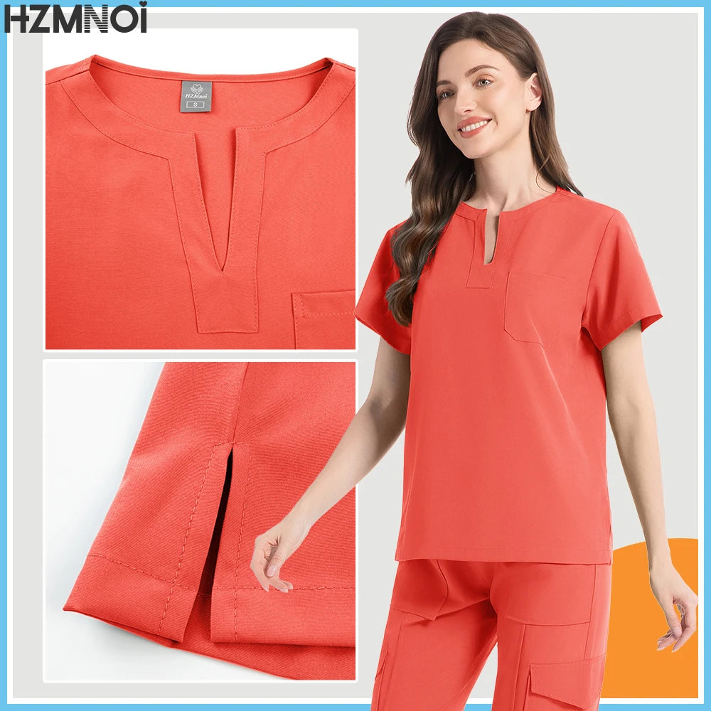 Women Scrubs Nurse Accessories Medical Uniform Unisex Slim Fit Comfort Clinical Women Operating Room Work Uniform Jogger Suit