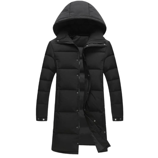 New Winter Long Puffer Jackets Hooded Duck Down Coats Casual Down Jackets Couples Outdoor Windproof Warm Jackets