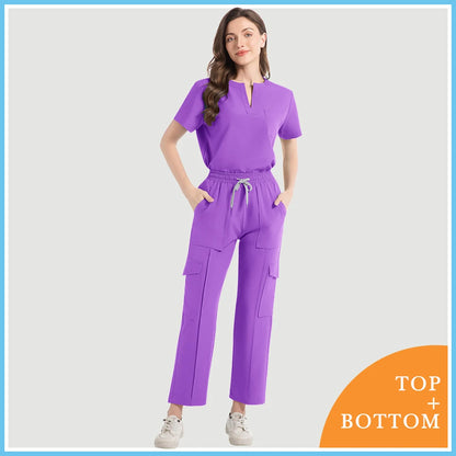 Women Scrubs Nurse Accessories Medical Uniform Unisex Slim Fit Comfort Clinical Women Operating Room Work Uniform Jogger Suit