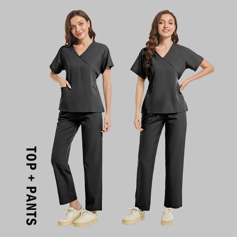 High-quality Scrubs Woman Beauty SPA Uniform Pet Clinical Store Veterinary Dentistry Work Clothes Set Medical Nurse Doctor Suits