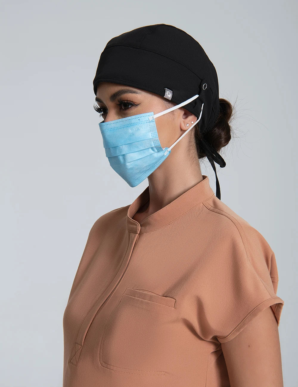 KUNGFU SCRUBS unisex scrubs cap sweat-absorbent surgical cap medical workcap nursing hats with elastic section