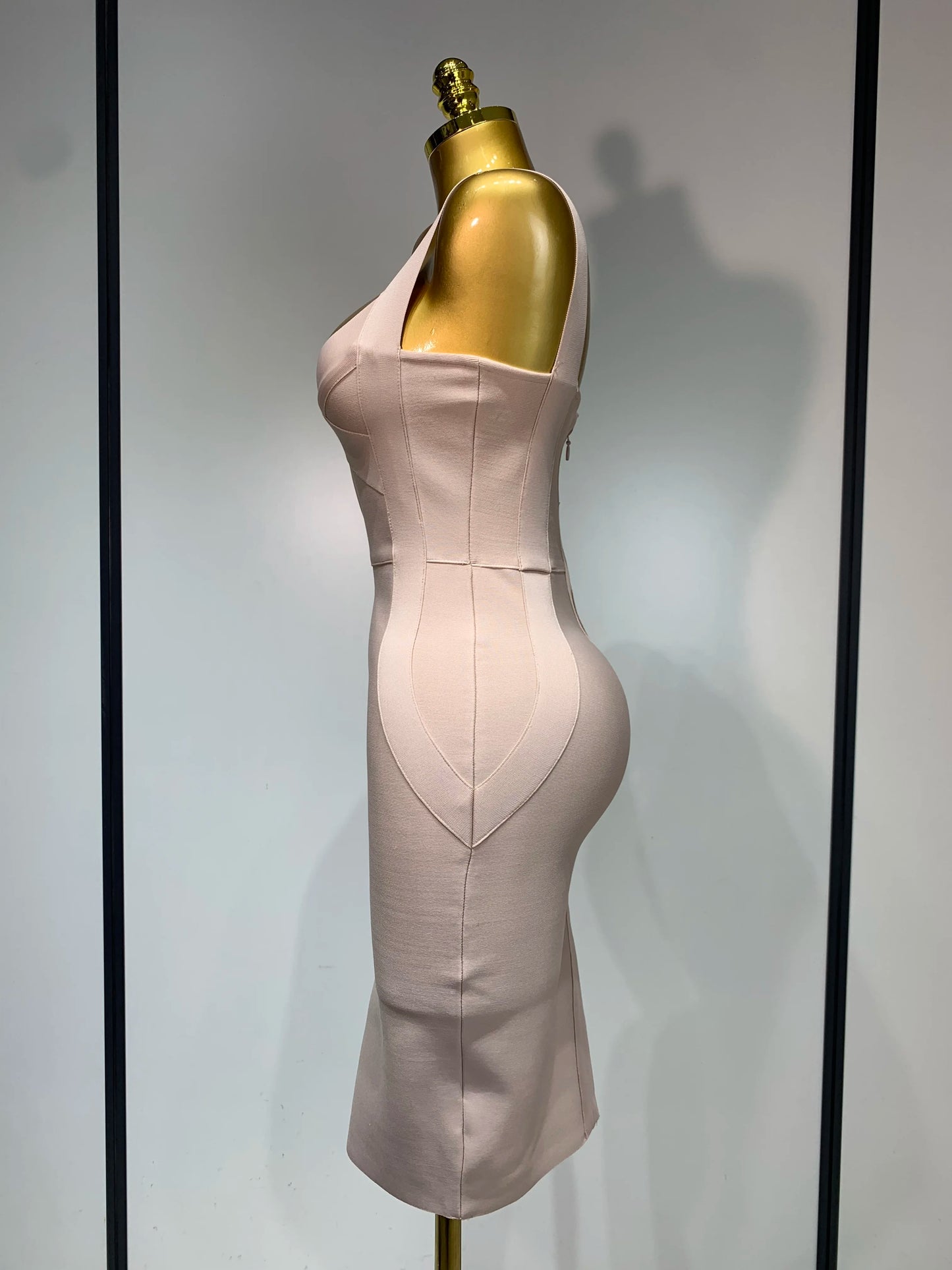 Women Sexy High Quality Celebrity Elegant Blue Bodycon Stretch Bandage Dress Nightclub Party Dress Luxury Birthday Vestidos