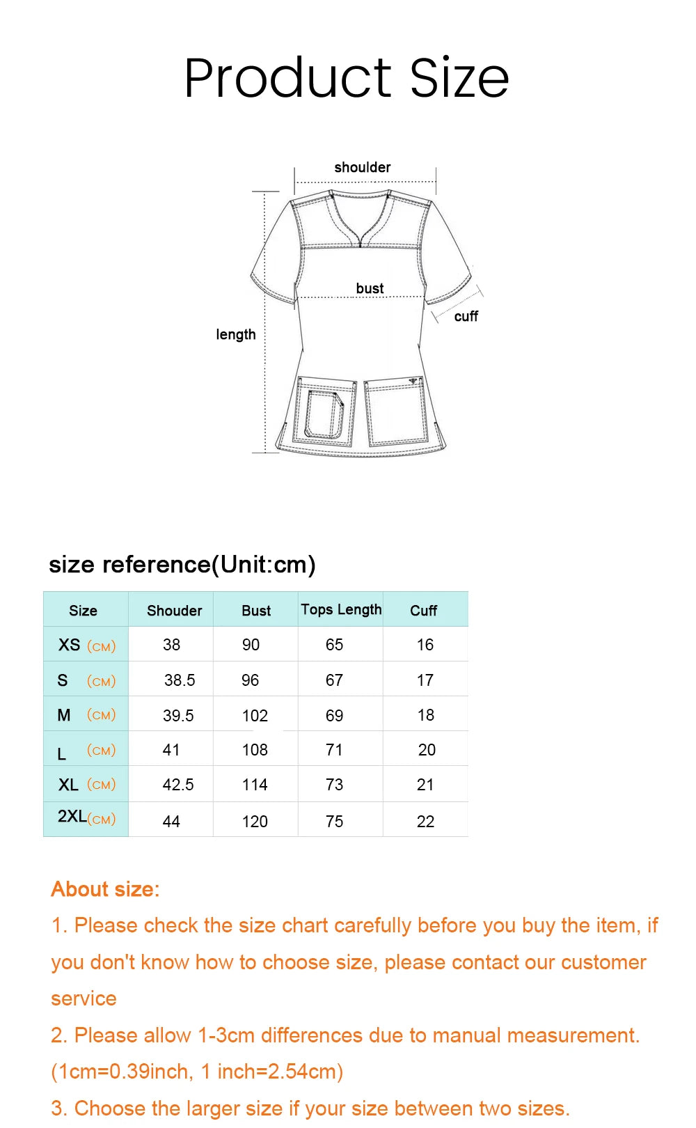 Slim fitting elasticity nurse scrubs tops dentistry doctor lab spa uniform surgical Scrub shirt for woman pharmacy pet hospital