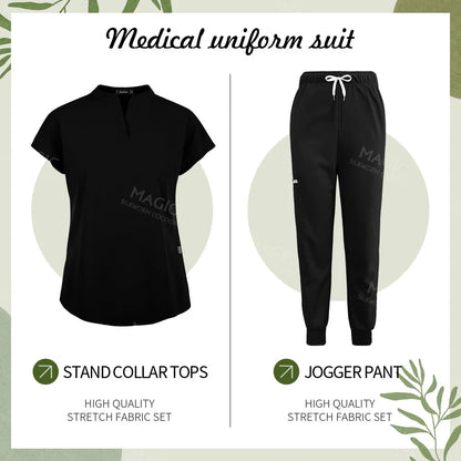 Scrubs Sets Pet Medical Uniforms Clothing Women Nurse Costume Spa Uniforms Surgery Suit Nurse Accessories Doctor Scrubs Workwear