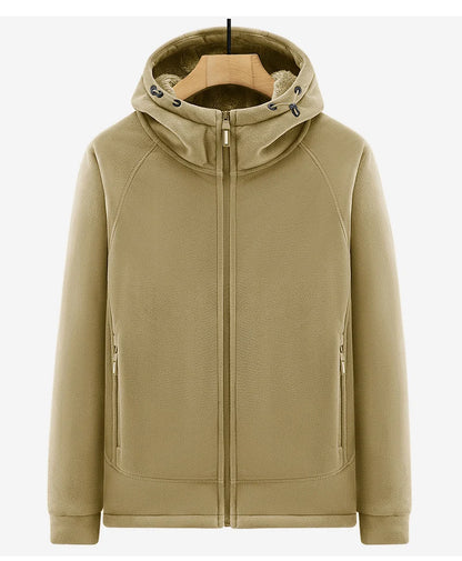 Winter Men Fleece Warm Jackets Mens Windproof Thick Jackets Parkas Coats Men Hooded Casual Outwear Jacket