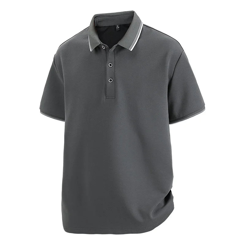 Oversized Men 7XL Polo Shirt 8XL 2025 Summer 95% Cotton Breathable Short Sleeve Collar Business Shirt Golf Man Top Clothes