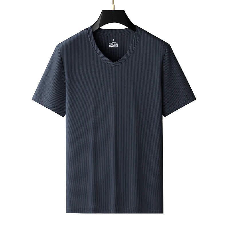 Plus Size 9xl 150kg T-Shirts Men Oversized Short Sleeve Tshirts 2025 Summer Quick Dry Men's T-Shirt Large Tee Tops 6xl 7xl 8xl