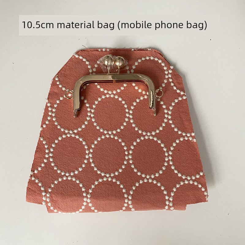 Machine Embroidery Extended Mobile Phone Bag Fabric