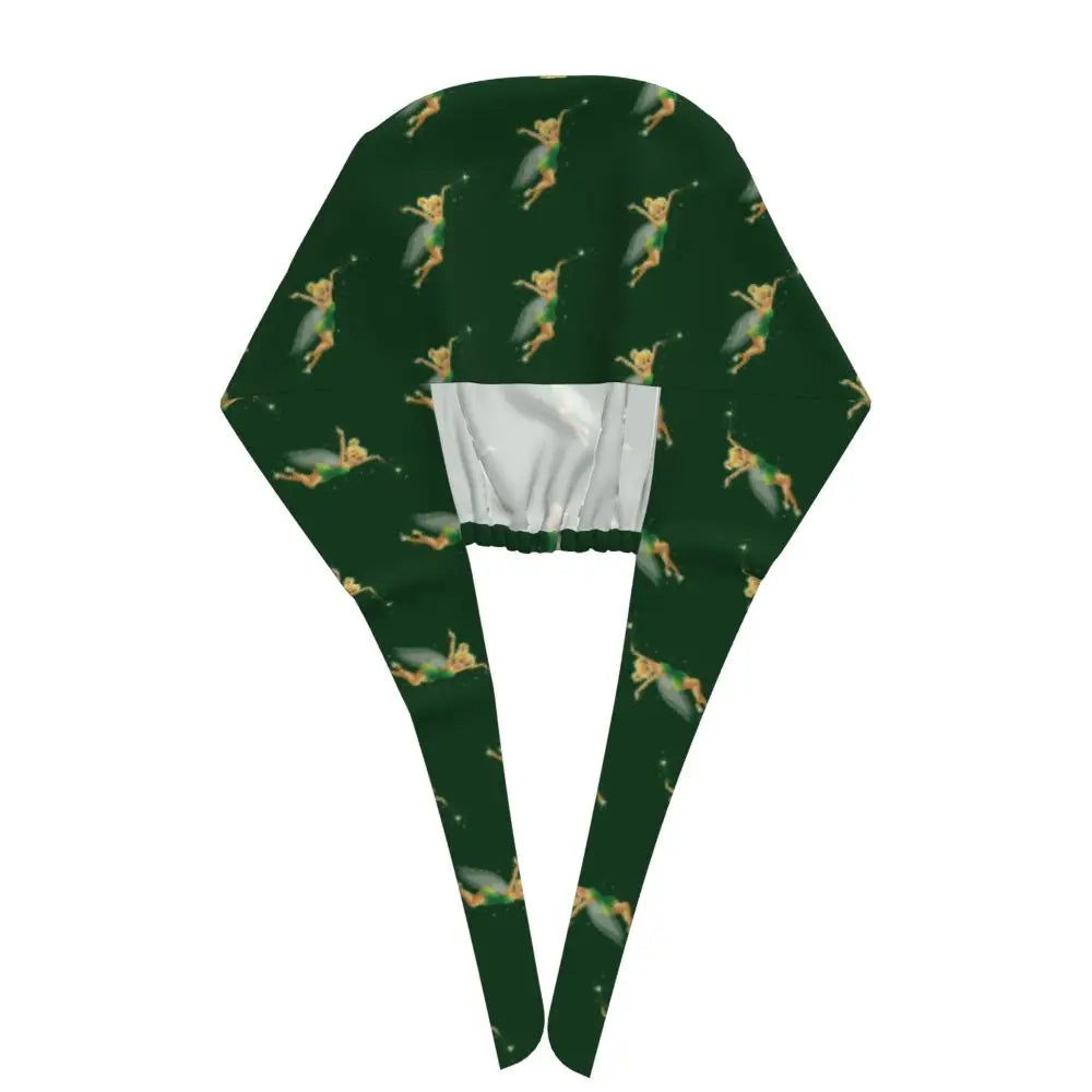 Custom Tinker Bell Breathable Nursing Work Cap Surgical Scrub Caps Unisex Nurse Medical Cap Cartoons Scrubs Hat Medical Surgical