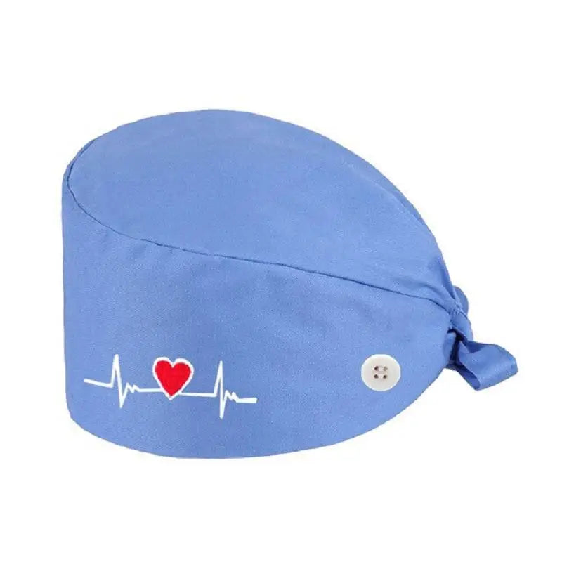 Solid color scrubs caps with button Pet Grooming Agency Work Scrubs Beauty Work Hats Lab nursing scrubs cap gorro enfermera