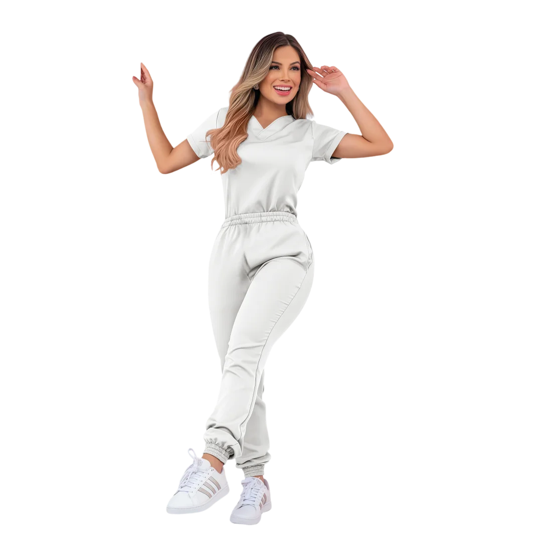 High Quality Scrubs Doctor Medical Center Uniform Comfortable Staff Scrub Suit Ladies Beauty Spa Salon Tunic Top+Pants Workwear