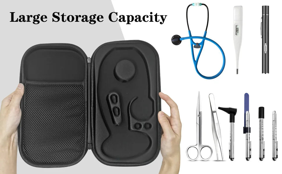 Eva Hard Stethoscope Case Shockproof Waterproof Portable Travel Storage Box For Littmann Cardiology Nurse Doctor Medical Organiz