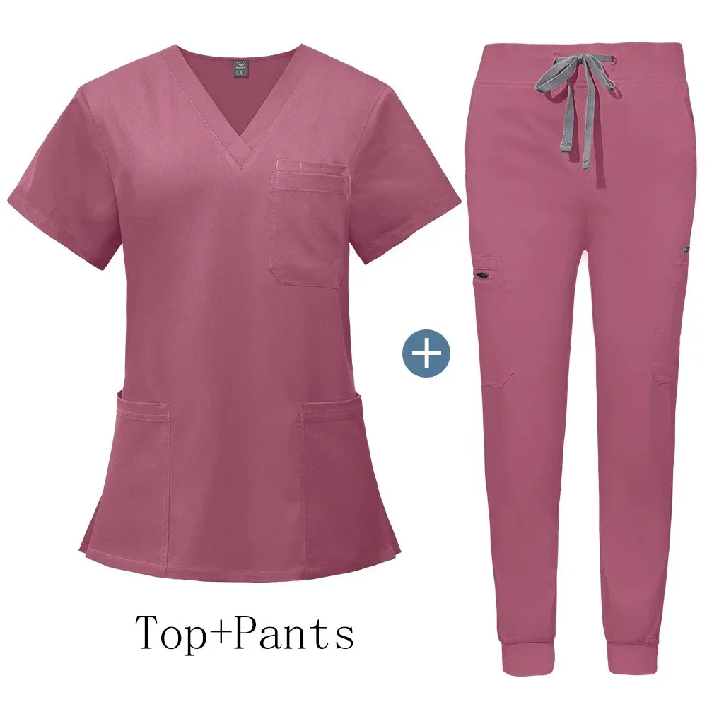 Wholesale Uniforms Doctor Nurse Work Wear Women Men Hot Sales Surgical Gowns Healthcare Nursing Articles High-quality Scrub Sets