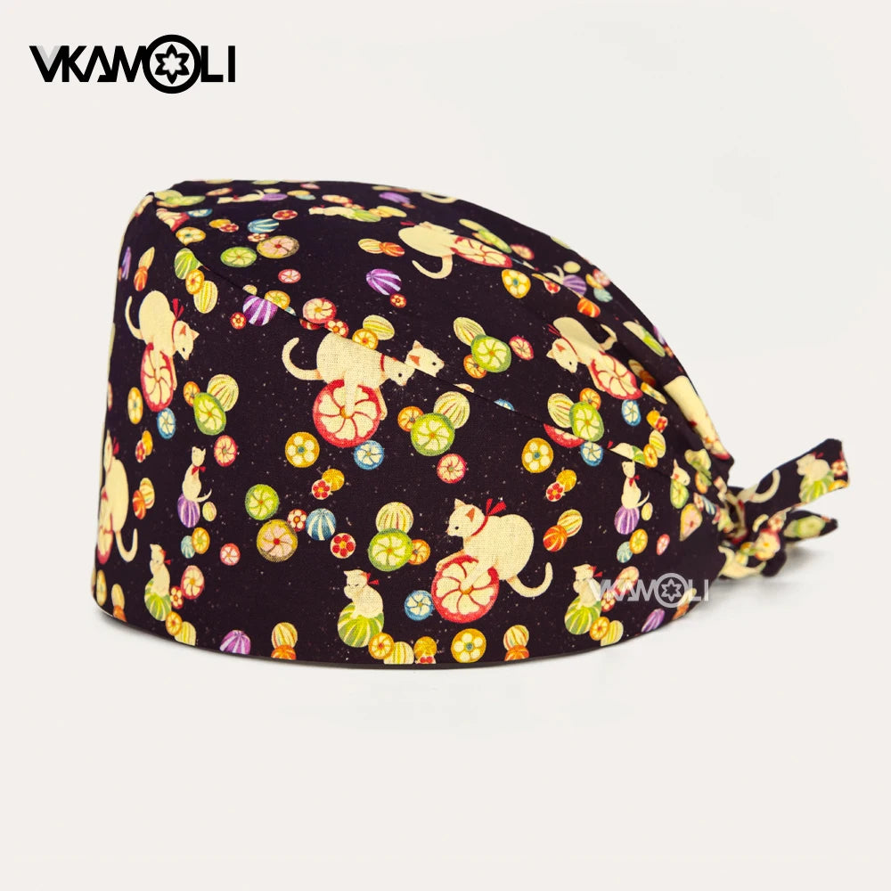 Fashionable and functional nurse accessories High-quality surgical caps for women and man in the medical field scrub cap