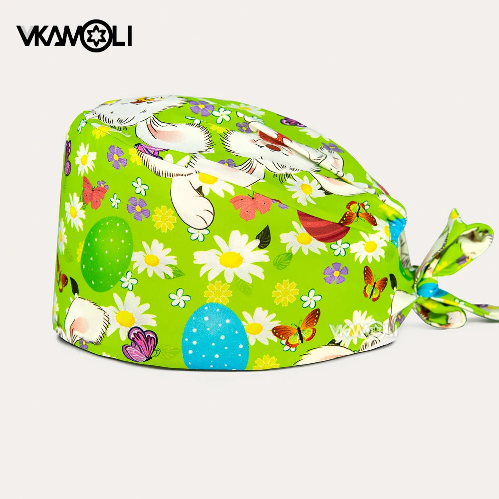 Fashionable and functional nurse accessories High-quality surgical caps for women and man in the medical field scrub cap