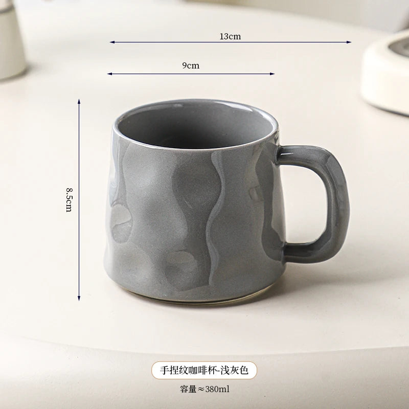 High-value Coffee Cups Large-capacity Mugs for Household Use, Afternoon Tea Cups, High-quality Coffee Special Cups, Lattes.