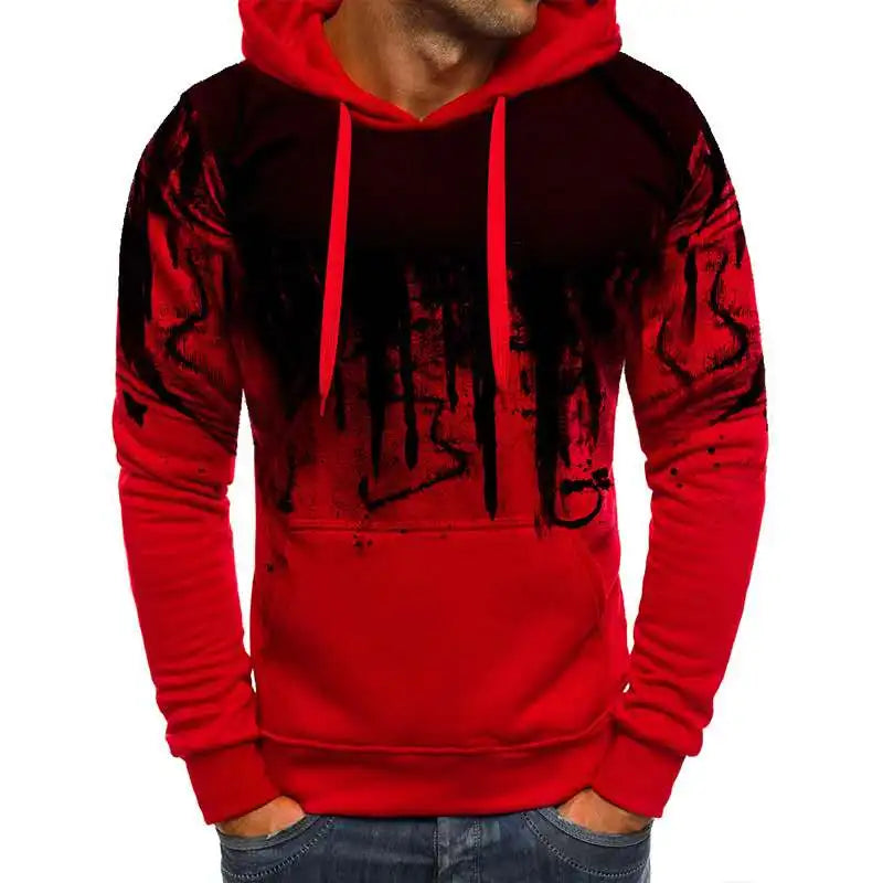 Autumn Winter Trending Tracksuits Men Camouflage Hoodie + Pant 2 Piece Set Sports Wear 3d Ink Jogging Suits