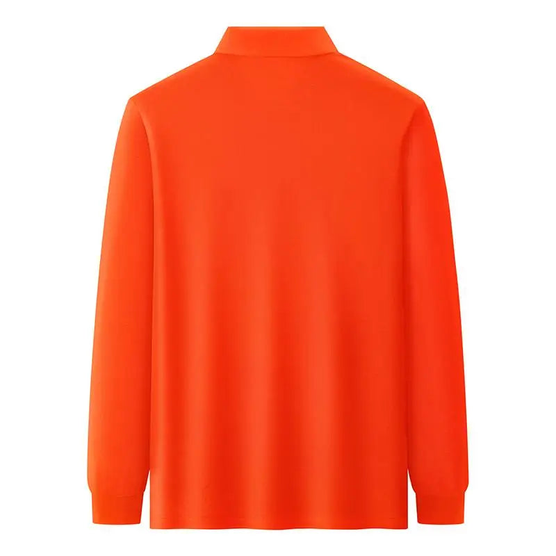 S-7XL Fashion Sportswear High Quality New-Design Men's Polos Shirts Long Sleeve 100% Cotton Casual Polos Customized Your LOGO
