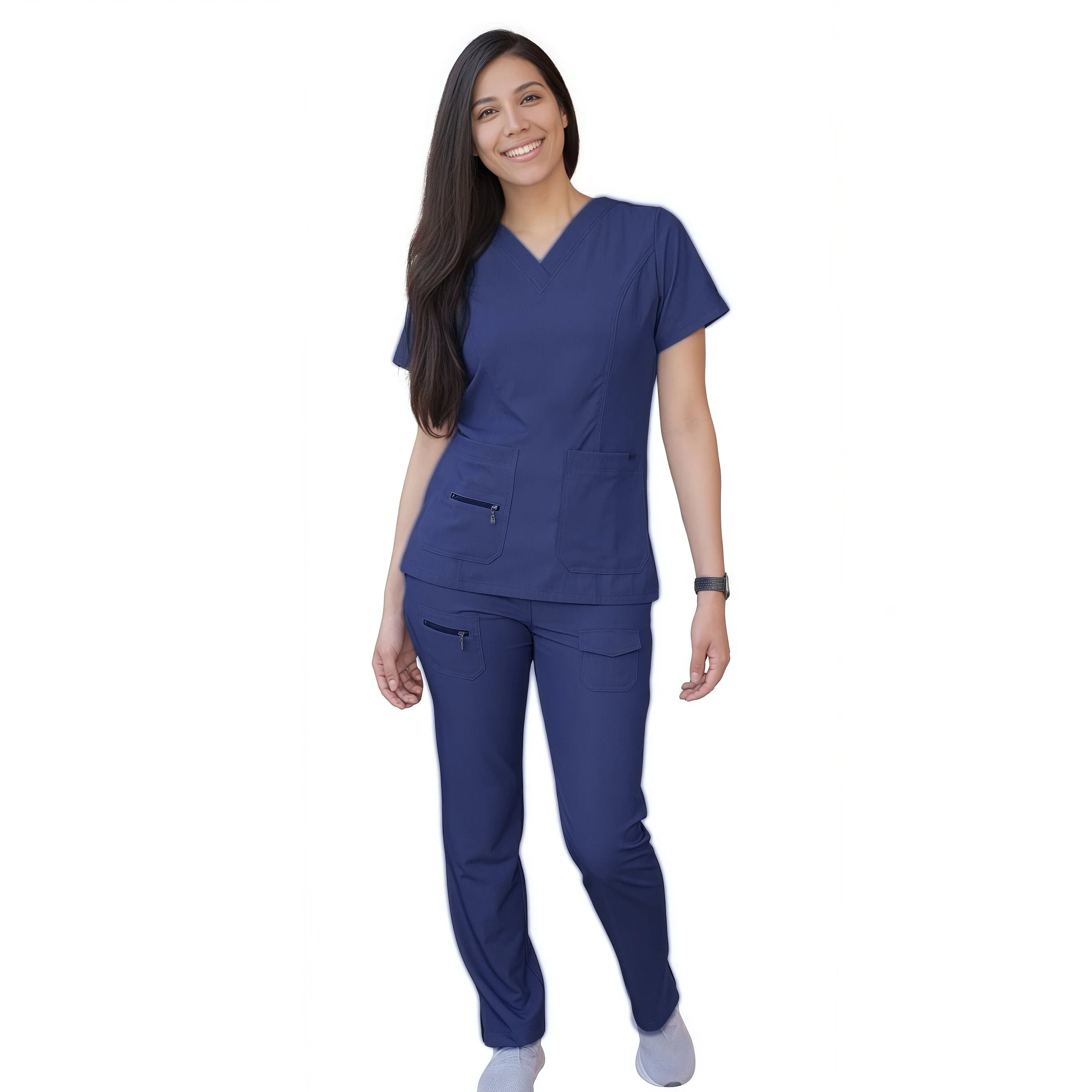 Medical Uniforms Scrubs Sets Women Hospital Surgical Uniforms Short Sleeve Top Pant Nursing Accessories Doctors Clothes Workwear