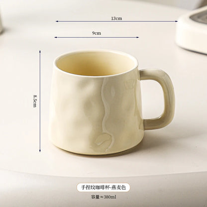 High-value Coffee Cups Large-capacity Mugs for Household Use, Afternoon Tea Cups, High-quality Coffee Special Cups, Lattes.