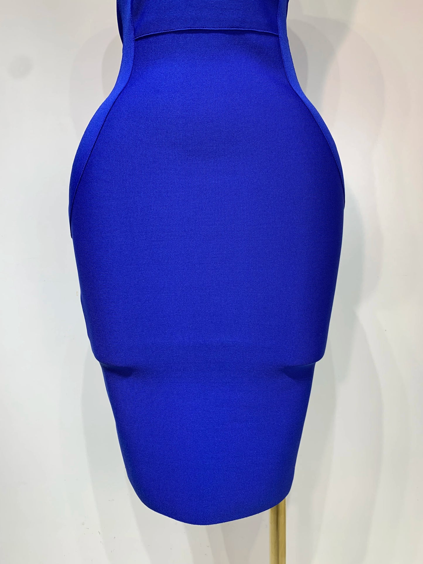 Women Sexy High Quality Celebrity Elegant Blue Bodycon Stretch Bandage Dress Nightclub Party Dress Luxury Birthday Vestidos
