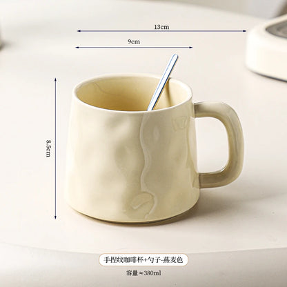 High-value Coffee Cups Large-capacity Mugs for Household Use, Afternoon Tea Cups, High-quality Coffee Special Cups, Lattes.