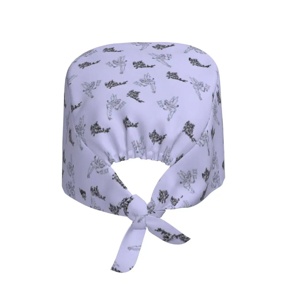 Custom Tinker Bell Breathable Nursing Work Cap Surgical Scrub Caps Unisex Nurse Medical Cap Cartoons Scrubs Hat Medical Surgical