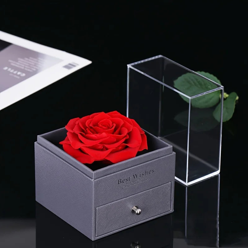 Mom Heart Pendant Necklace With Rose Gift Box For Mom Birthday Christmas Romantic Gift 2024 New In Fashion Luxury Zirocn Jewelry
