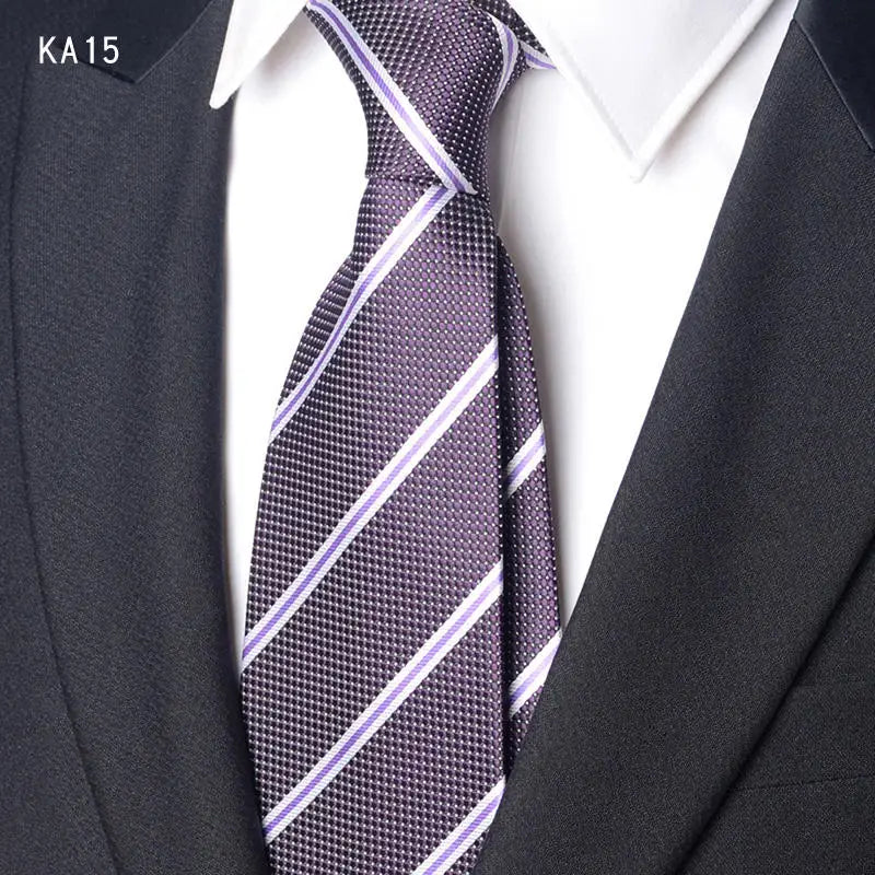 High Quality Handcrafted 9cm Wide Edition Cravat Blue Light Gray Striped Tie For Men's Business Attire Suit Commuting Necktie