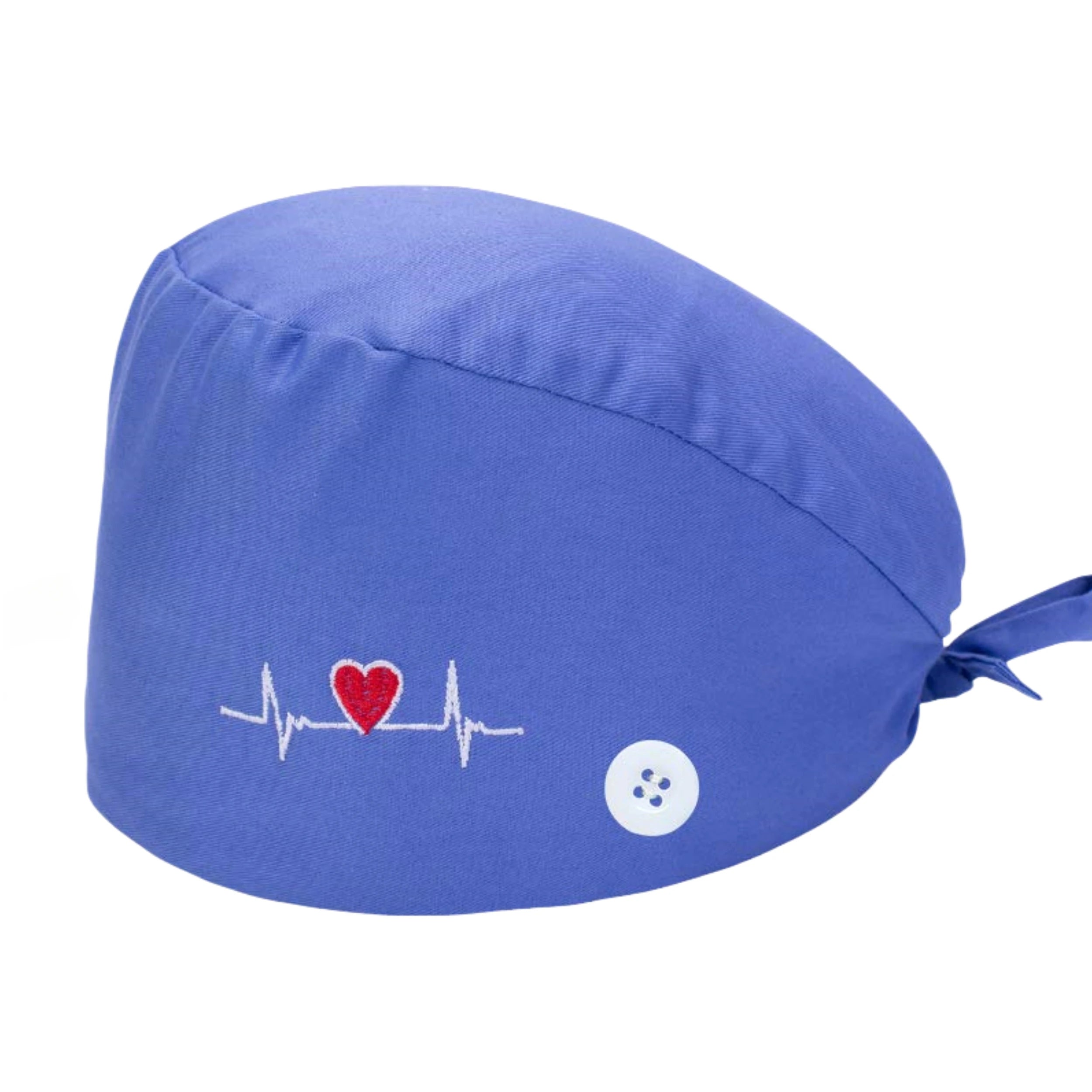 Solid color scrub cap with button pet grooming working Caps surgical cap Lab work hat womens Scrub hats nurse accessories