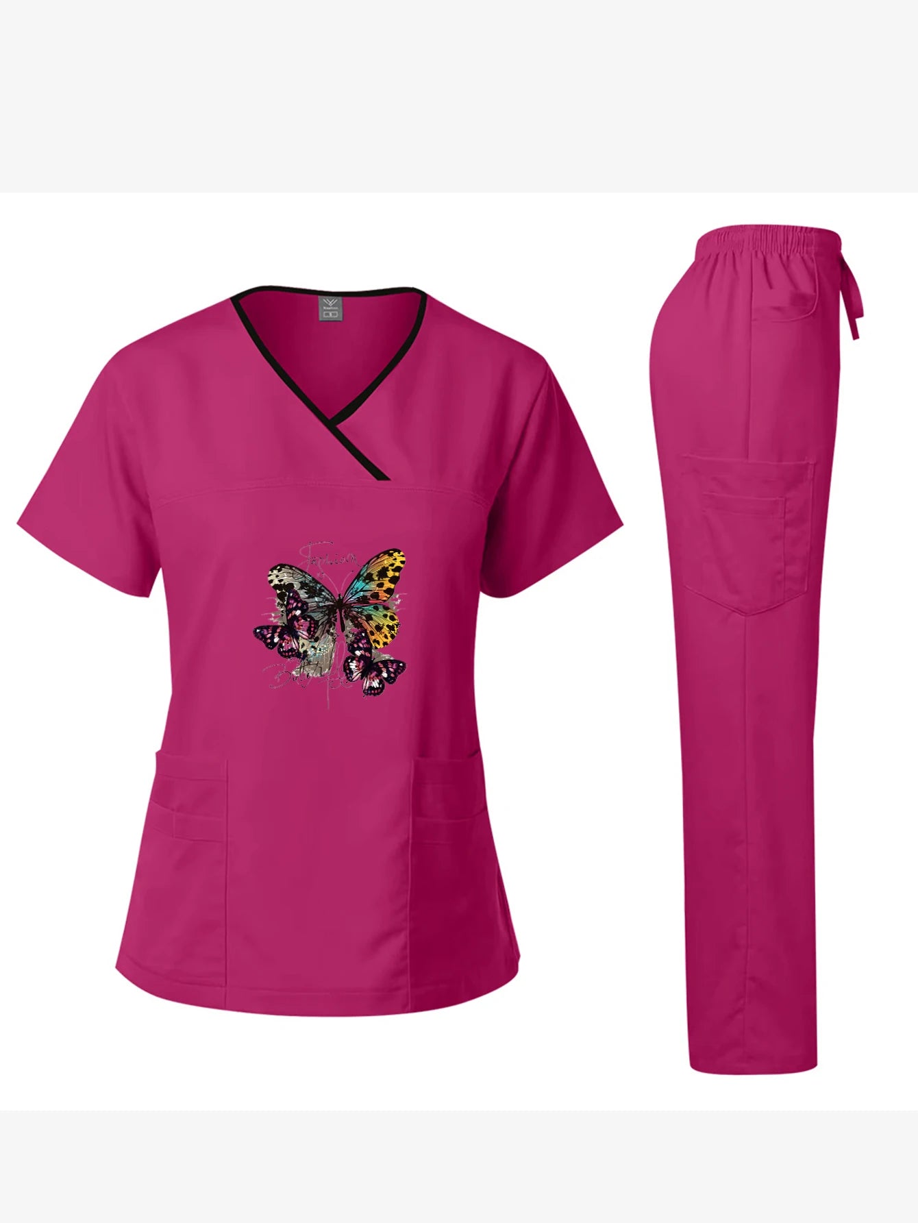 Elite Surgical Scrub Set: Quick-Dry Short-Sleeve Split Uniform | Performance Medical Gear for Dental Surgeons & Lab Technicians