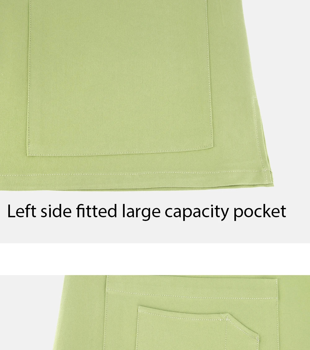 Slim fitting elasticity nurse scrubs tops dentistry doctor lab spa uniform surgical Scrub shirt for woman pharmacy pet hospital