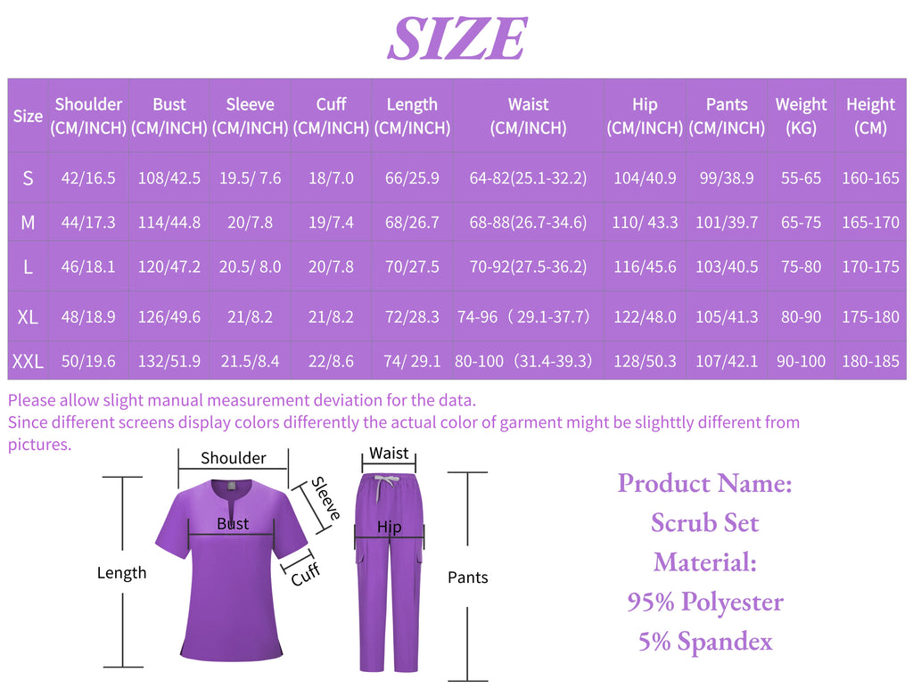 New Scrubs Uniform Multi Short Sleeve Tops Pants Hospital Set Women Pet Shop Doctor Scrub Medical Surgery Workwear Scrub Suit