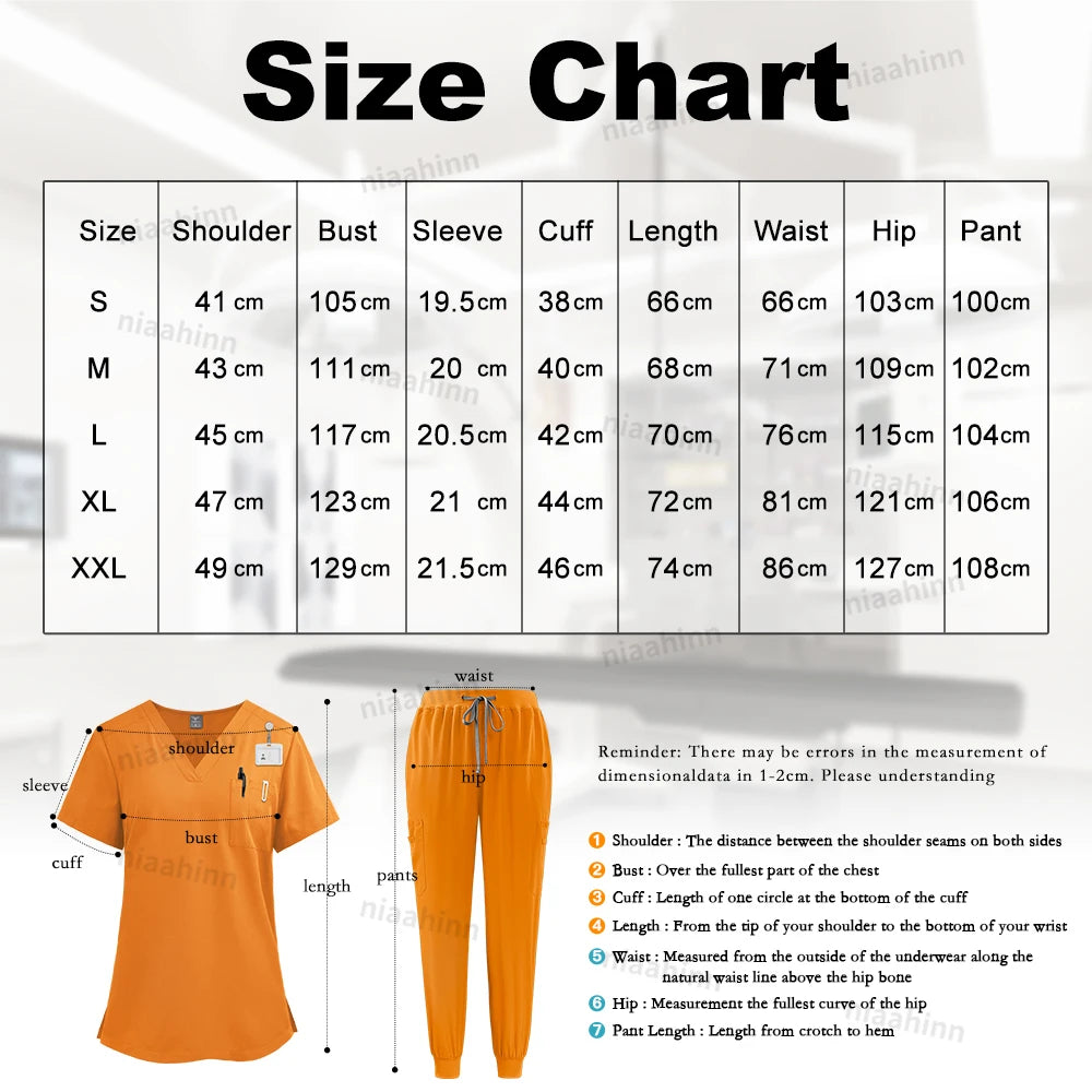 Medical Clothing for Women Scrubs Jogger Sets Nursing Pants Surgical Gown High Quality Medical Uniforms Wholesale Beauty Uniform