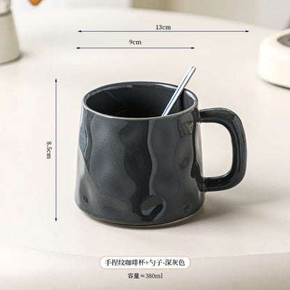 High-value Coffee Cups Large-capacity Mugs for Household Use, Afternoon Tea Cups, High-quality Coffee Special Cups, Lattes.