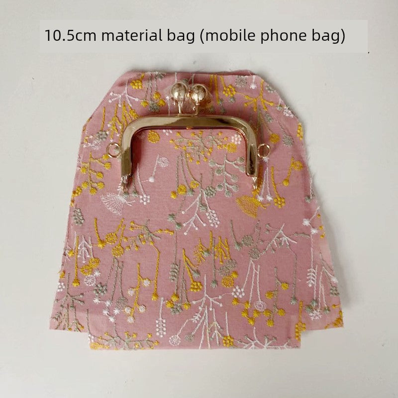 Machine Embroidery Extended Mobile Phone Bag Fabric