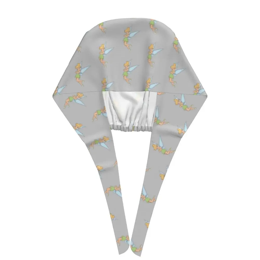 Custom Tinker Bell Breathable Nursing Work Cap Surgical Scrub Caps Unisex Nurse Medical Cap Cartoons Scrubs Hat Medical Surgical